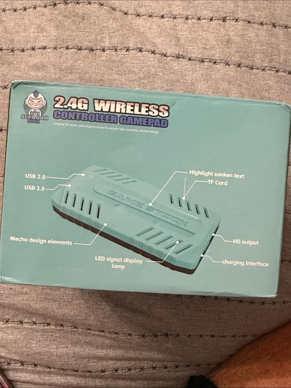2.4G Wireless Gamepad Controller - Mint and Black U36